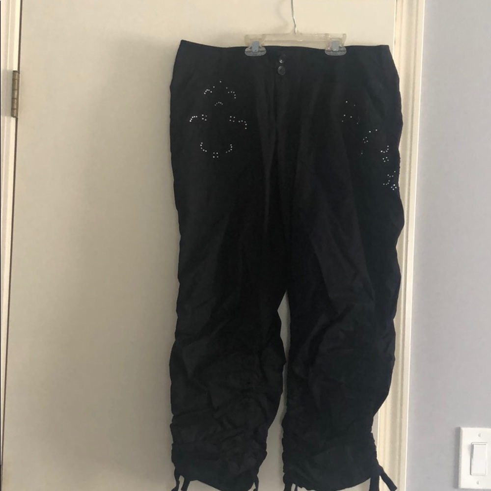 INC black drawstring pants size 10
J